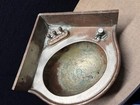 Antique Dayton Copper  Nickel Plated Corner Railroad Sink With Contraptions