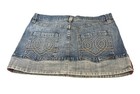 Vintage 1990   s Tommy Hilfiger Denim Mini Skirt W hem Women   s Size 9