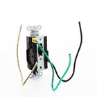 Hubbell Brown 20a Tr Decorator Receptacle 5-20r W  6 5  Stranded Leads Dr20trp2