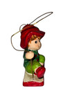 Lefton Pixie Elf On Swing Ceramic Ornament Christmas  02805 