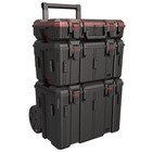 Heavy Duty 3 Piece Modular Rolling Toolbox System Ip65 Waterproof Tool Storage