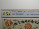  5 185_ Smethport Pennsylvania Obsolete Currency Bank Note Bill Remainder -proof