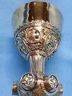 Antique Rare Gilt Sterling Silver Enamel Chalice Hallmarked France Late 19th C