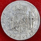 Silver 1808 Peru 8 Reales   Km 97 Coin W desk Stand Display