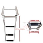 8335 Stainless Steel Folding Boat Ladder Portable Swim Telescoping Stepladder