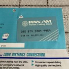 Pan Am Pantel Calling Card Long Distance Connection   Mci Instructions Rare  242