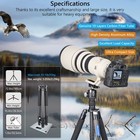 69   176cm Carbon Fiber Tripod Tall Camera Tripod Monopod Center Column For Dslr
