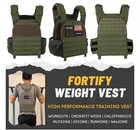 Fortify Weighted Vest For Strength And Endurance Training  Rucking Up To 40lbs