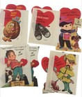 Vintage Lot Of School Valentine Cards Diecut Cut Outs   Some Envelopes