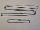 Gun Metal Black Dog Tag Chain Necklace Set 27    4 5 