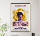 Way Of The Dragon - Bruce Lee - 1972 - V2 - Vintage Classic Kung Fu Movie Poster