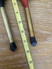 Vintage Russian Khokhloma Hand Painted Wooden Spoons Folk Art Decor Set Of 2