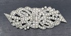 Vintage Art Deco  retro   deco  Duette Coro Rhinestone Brooch pin    Patent 2143538