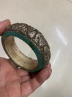 Excellent Hand Made Tibetan Silver bone  ritual  Bangle Bracelet