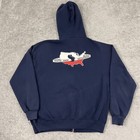 Vintage Usps Us Postal Service Hoodie Mens L xl Blue Graphic Russell Jerzees 90s