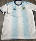 Adidas Argentina 2018 2019 Home Jersey Mens L Climalite Football Shirt Kit Afa
