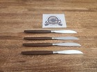 Ekco Eterna Canoe Muffin Set Of 4 Vtg Mid Century Modern Dinner Knives 8 3 4   