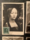 Lot  9 Vintage Postcards W Stamps Liechtenstein Scott   227-235 Unused Deckled