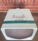 Rare 1950   s Television Ge Hotpoint Portable Blue Tv Cabinet Art Deco Prop 17t027