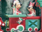 Disney Parks Christmas Holiday Mickey   Minnie Train Salt Pepper Shaker Set Nib