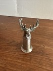 Jagermeister Pewter Silver Tone Stag Deer Buck Stirrup Cup Shot Glass