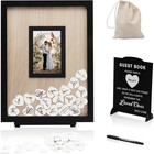 Personalized Wooden Guest Book Alternative W  Hearts Wedding Reception New