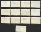 Trinidad   Tobago 1938-44 Kgvi Set Of 14 Sg 246 256 Mint  hinged  Cat   110