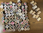 Lot Of 100 Mostly Vintage Wooden Thread Spools J p Coats   Clark Talon