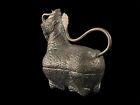 Large Antique Cambodian Qilin Dragon Shaped Betel Nut Lime Box T900 