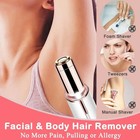 Women Electric Lipstick Shaped Portable Trimmer Painless Effective Facial 