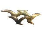14k Solid Yellow Gold Seagulls Tie Pin 1 Inch Wide 1 7 Gram