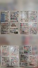    estate Vintage Stamp Collection Lot - 20 Stock Pages World Stamps Australia Nz 