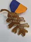 Ivv Ava Medal Pin Volkssport Walking Club Autumn Leaf Walk 1986