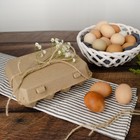 Egg Cartons- 30 Pack  3x4 Style Natural Paper Pulp