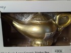 Disney Aladdin Genie Magic Lamp Ceramic Trinket Jewelry Box New