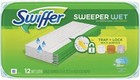Sweeper Wet Mopping Pad Refills For Floor 12 Count  pack Of 4   Green  White 