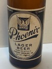 Phoenix Brewing Co Beer Bottle Black   White Paper Label- Bay City  Mi   Bw459