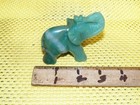 Vintage Carved Green Jadiete Elephant Figurine
