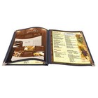 Wechef 30pcs Restaurant Menu Cover 8 5x14  3 Page 6 View Cafe Club Black