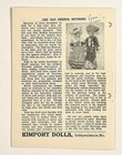 1956 Sep Doll Talk For Collectors Zine Antiques International Costumes Kimport