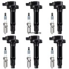 Motorcraft 6x Ignition Coil Dg520   6x Spark Plug Sp520 For 10-14 Edge 3 7 Uf553