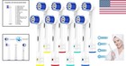 8-pack Replacement Toothbrush Heads Compatible With Oral B Braun - Soft Bristles