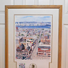 1995 Boston Marathon Lithograph 35x25 Framed Signed 55 Of 600 By Evey Schweig