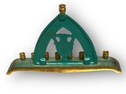 Vintage Dayagi Israel Brass Menorah 9   x6    Judaica Hanukkah Candle Holder
