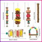 7 Pcs Natural Wood Bird Toy   Perch For Parakeets  Cockatiel   Lovebird  Budg   