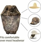 Mosquito Head Nets Gnat Face Netting For Outdoor Works Most Hats Comes 2 Packs