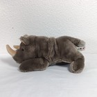 Aurora Flopsies Gray Rhino Rhinestone Rhinoceros Stuffed Animal Plush Soft Lux