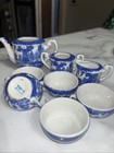 Vintage Blue Willow Partial Child s Tea Set Made In Japan 