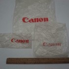 Lot Of 3 Canon Red Logo Bags From Camera Set