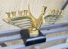 Vintage 6  Bronze Brass Jerusalem Peace Dove Candlestick Holders  Israel 